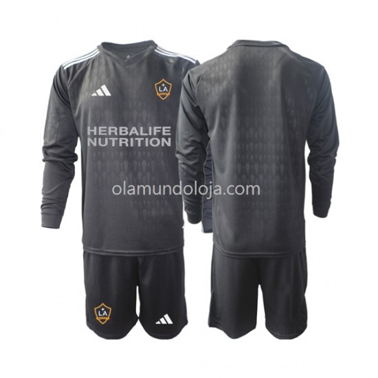Camisola Los Angeles Galaxy Guarda-redes Criança Equipamento Primeiro 2023 Manga Comprida